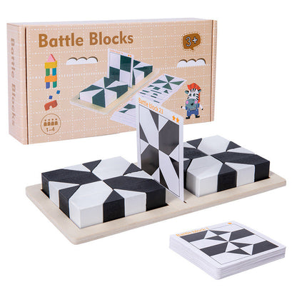 Creative Black & White Block Puzzles Set for Kids