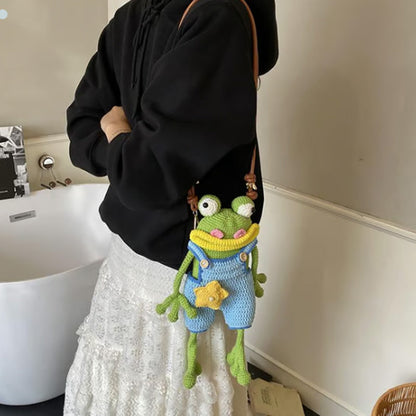 DIY Crochet Frog Phone Bag Kit